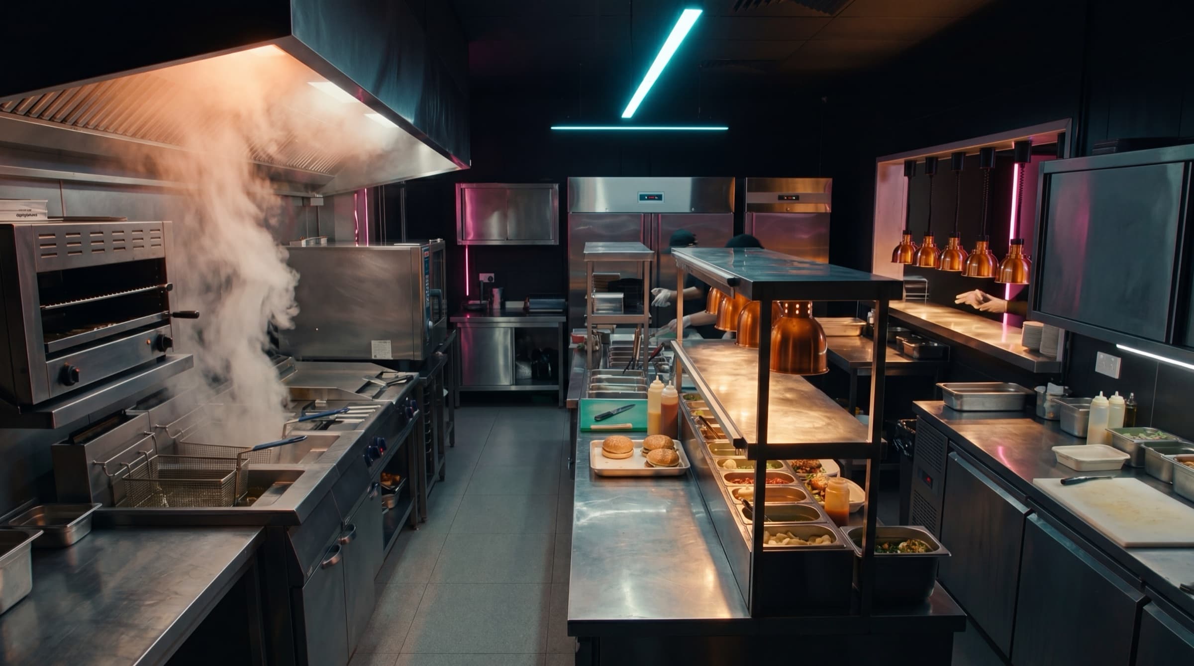 Live kitchen feed — Fryer Station 03